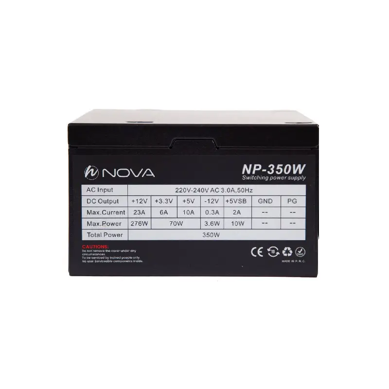 منبع تغذیه نوا مدل NP-350W منبع تغذیه نوا مدل NP-350W